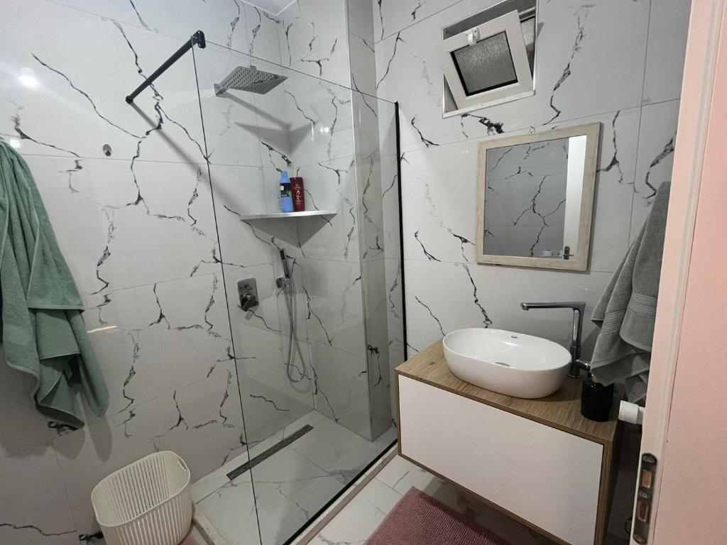 Koupelna v ubytování Guest House Durres