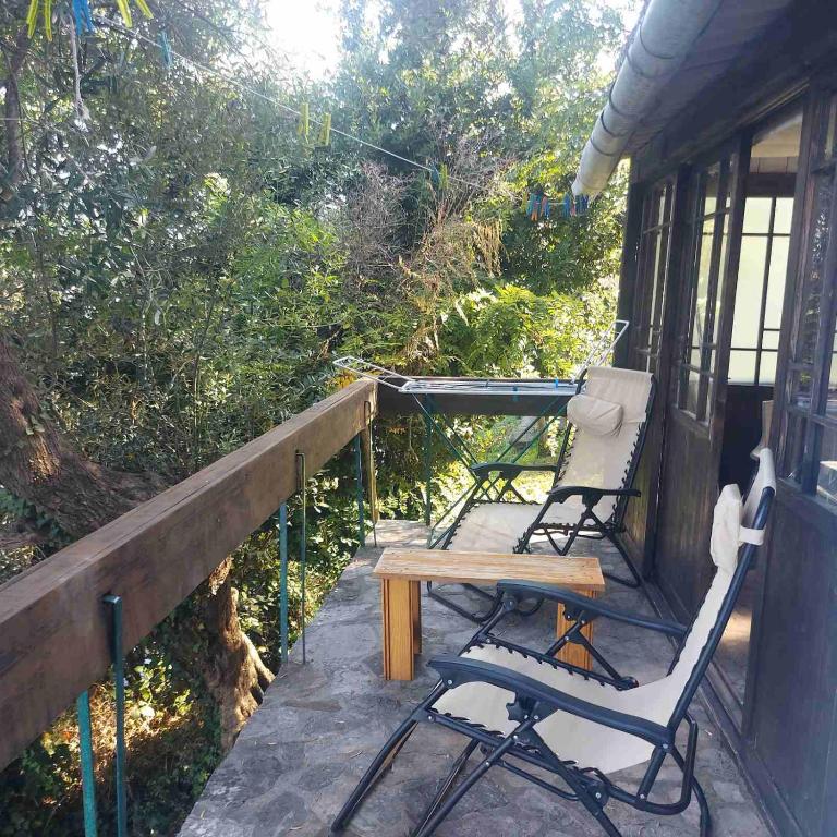 Balkón nebo terasa v ubytování Apartment Kjara