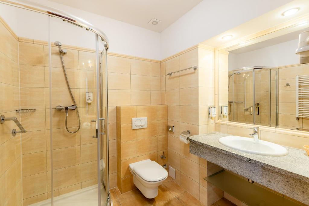 Koupelna v ubytování Hotel Dziki Potok Karpacz Konferencje & SPA