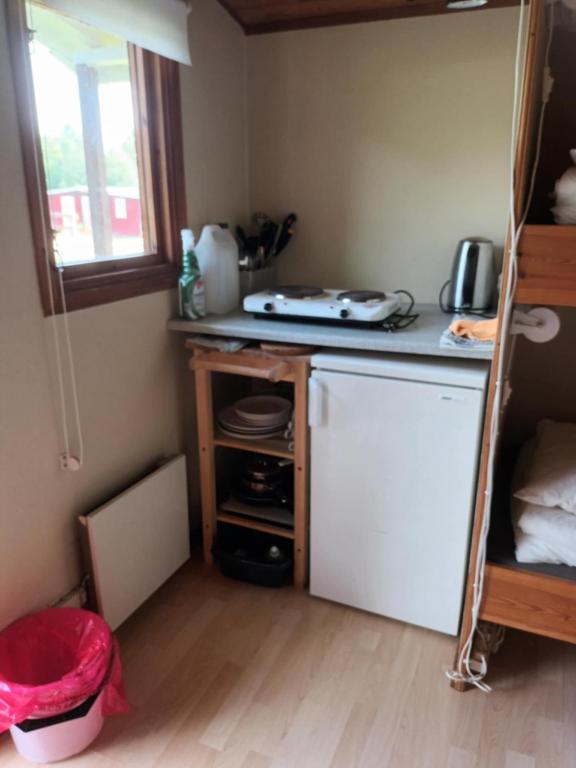 Kuchyň nebo kuchyňský kout v ubytování Torne Camping - Kano & Fiskecamp