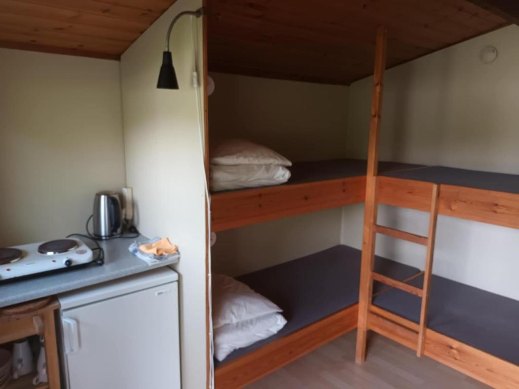Postel nebo postele na pokoji v ubytování Torne Camping - Kano & Fiskecamp