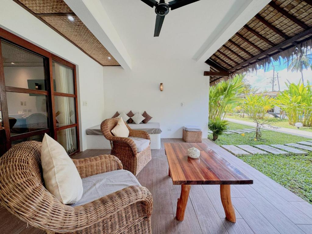 Posezení v ubytování El Nido Moringa Resort