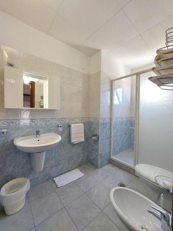 Koupelna v ubytování Hotel Nettuno