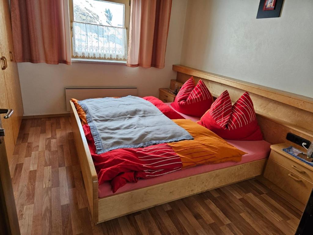 Postel nebo postele na pokoji v ubytování Leiterhütte