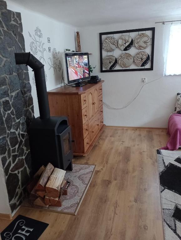 TV a/nebo společenská místnost v ubytování Apartmán 139