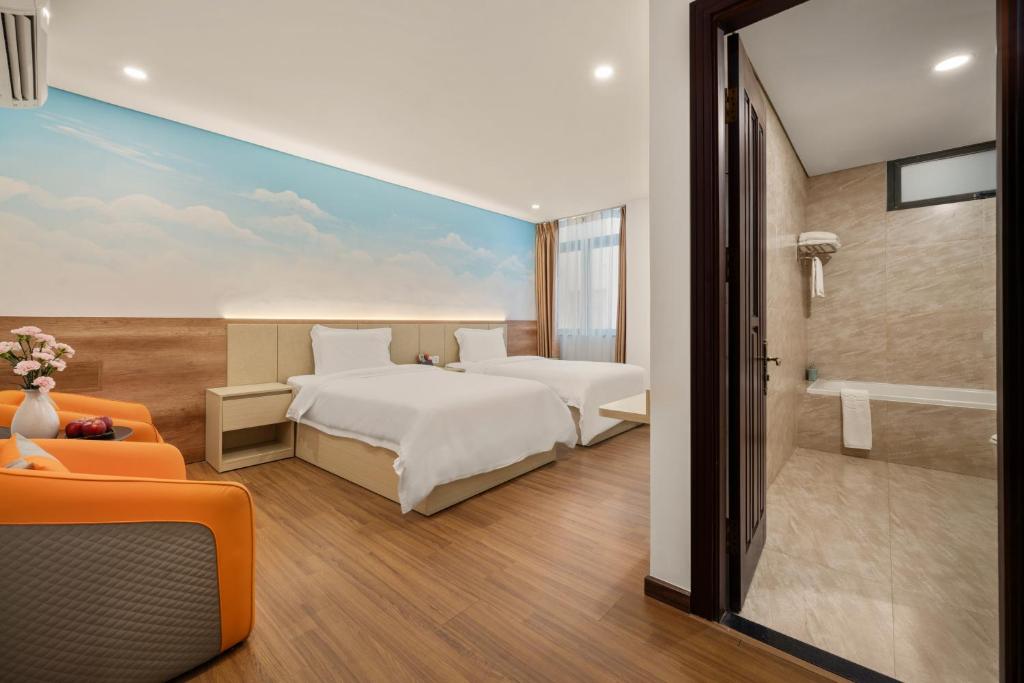 Phòng 2 Giường Đơn Có Bồn Tắm