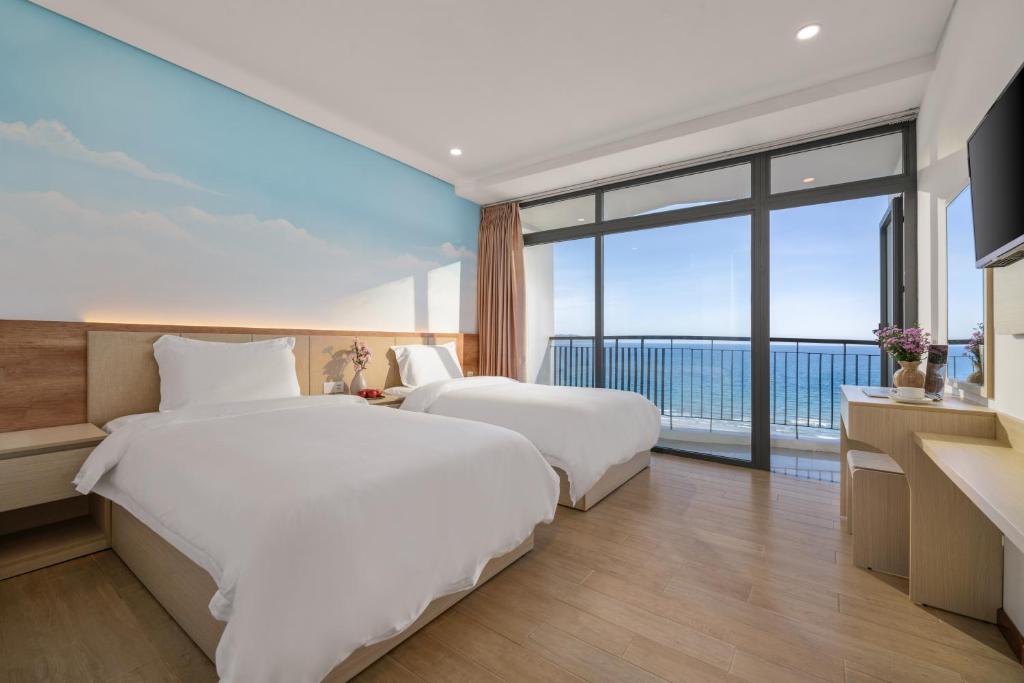 Phòng Deluxe 2 Giường Đơn Nhìn Ra Biển