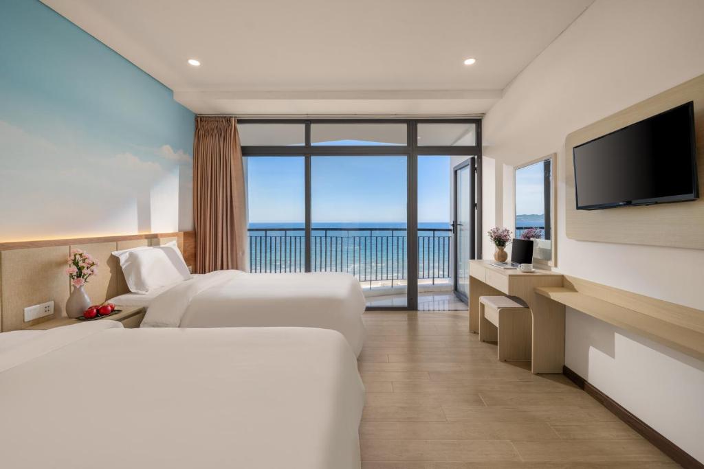 Phòng Deluxe 2 Giường Đơn Nhìn Ra Biển