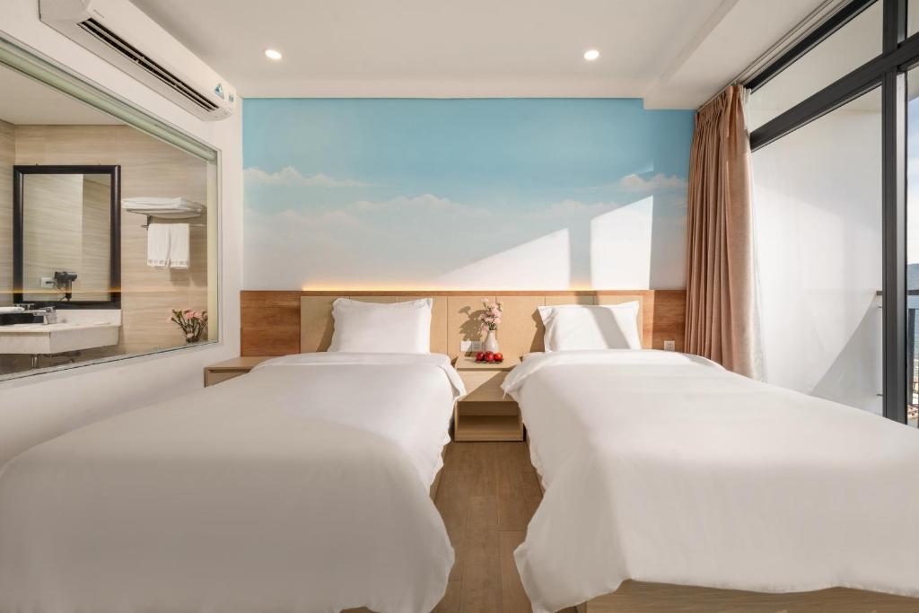 Phòng Deluxe 2 Giường Đơn Nhìn Ra Biển