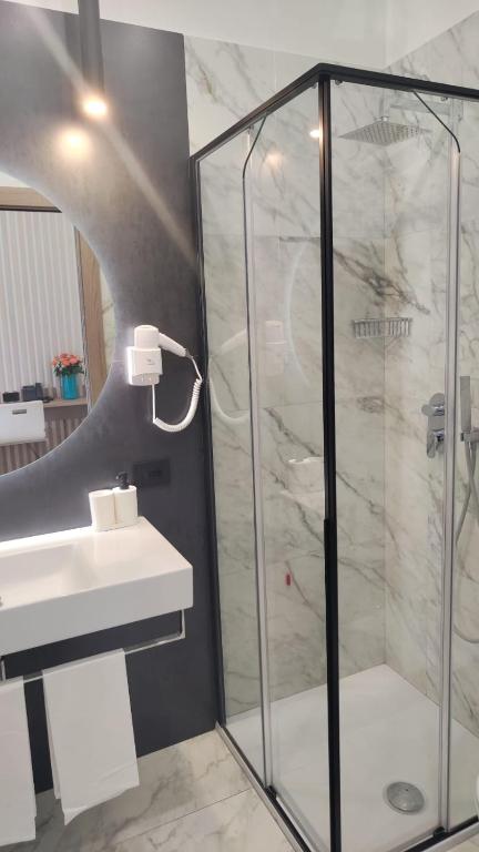 Koupelna v ubytování Hotel Maiuri Pompei