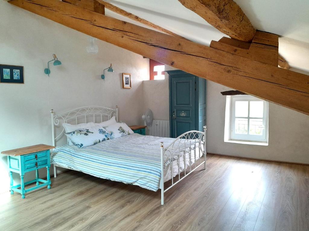 Postel nebo postele na pokoji v ubytování Maison Callonguet