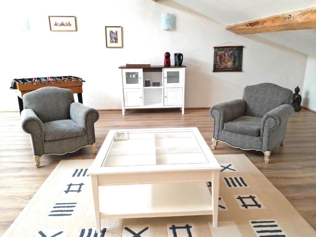 Posezení v ubytování Maison Callonguet