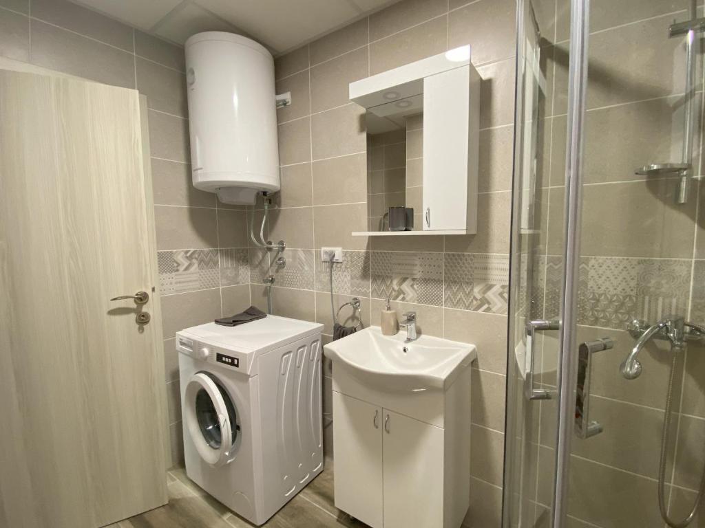 Koupelna v ubytování Apartman Peric
