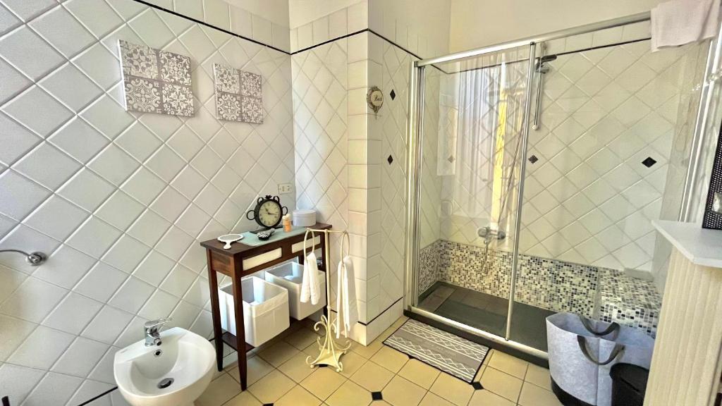 Koupelna v ubytování Casa Nicoel