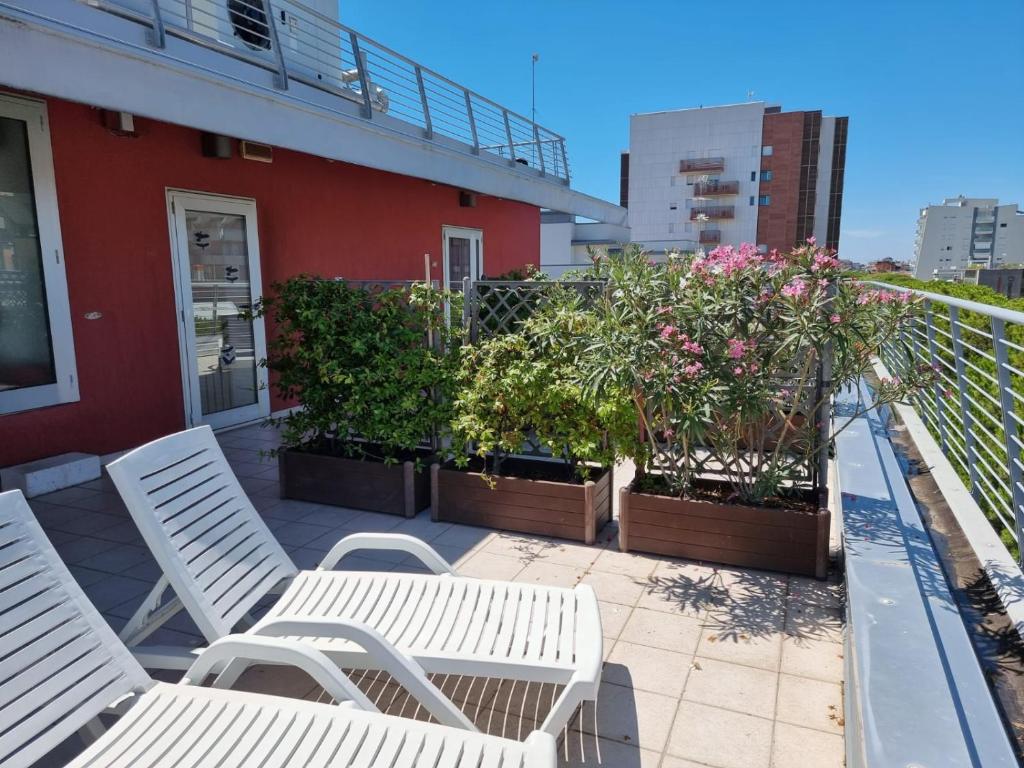 Balkon lub taras w obiekcie Hotel Morena