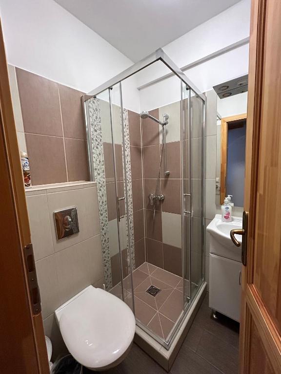 Koupelna v ubytování Groppenstein Apartmanház