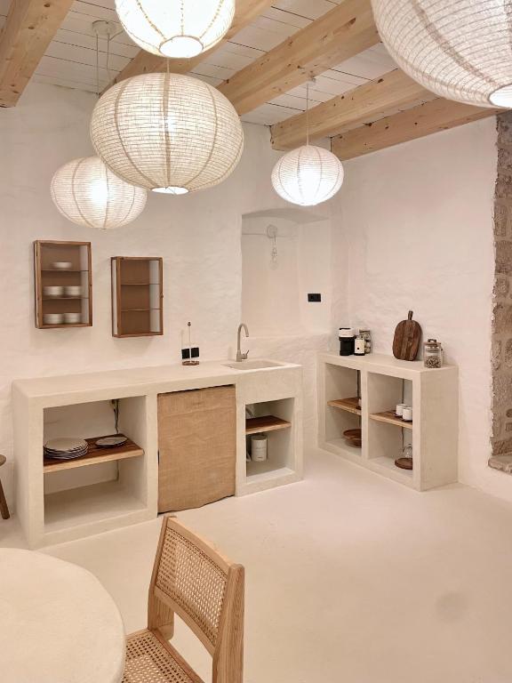 Kuchyň nebo kuchyňský kout v ubytování LISSA home
