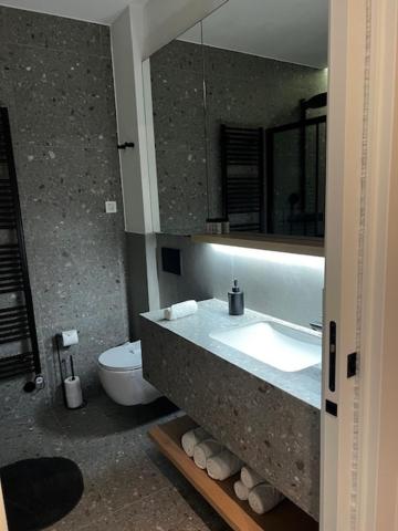 Koupelna v ubytování Miliša residence