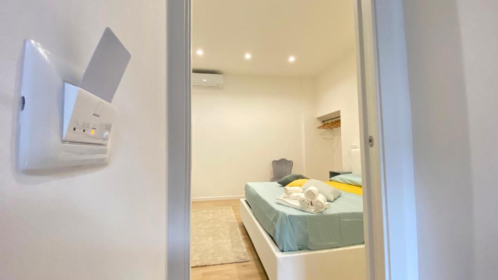 Postel nebo postele na pokoji v ubytování Cilento Mare Jacuzzi