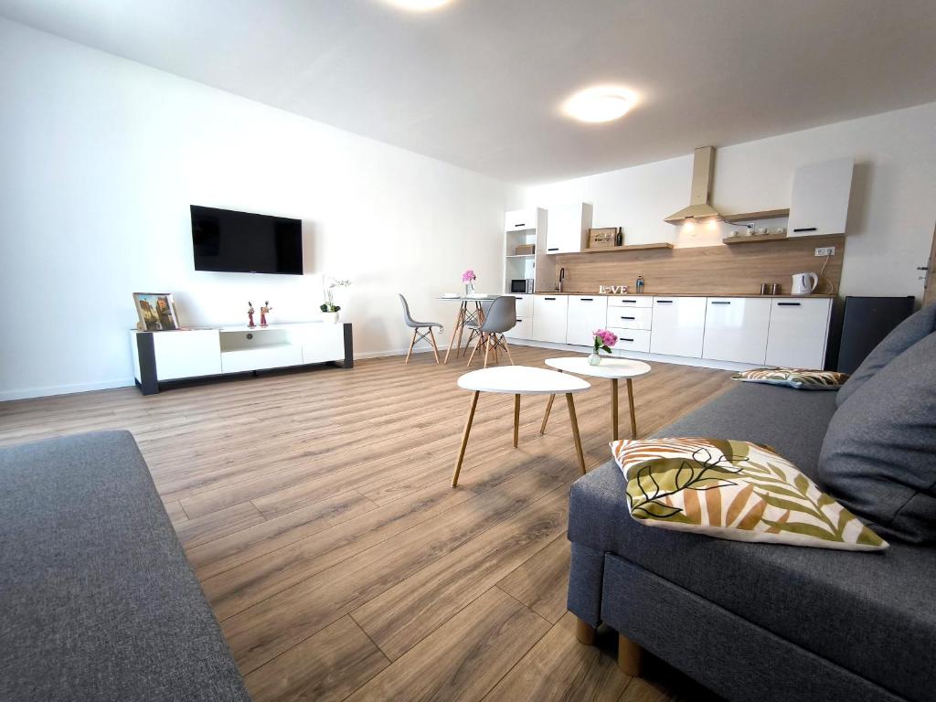 Kuchyň nebo kuchyňský kout v ubytování Apartmány Karpatia s privátnym parkovaním