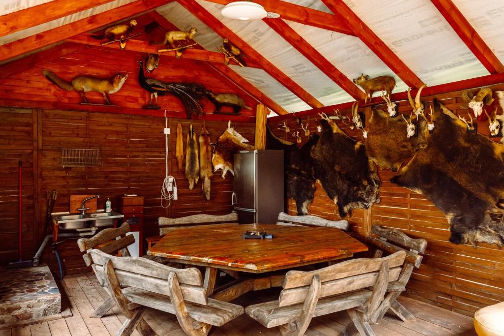 Restaurace v ubytování Domki Ranczo w Dolinie