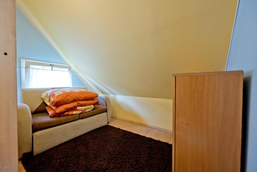 Postel nebo postele na pokoji v ubytování Domki Ranczo w Dolinie