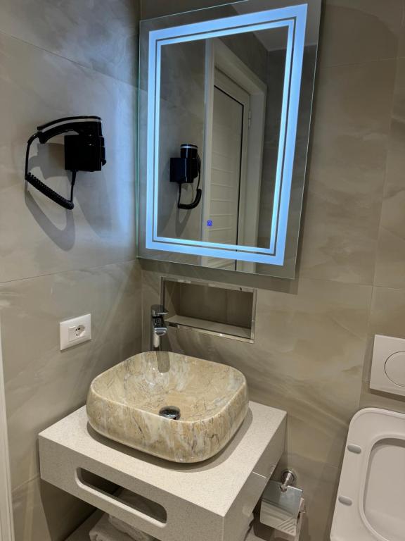 Koupelna v ubytování Hotel Vila Dedej