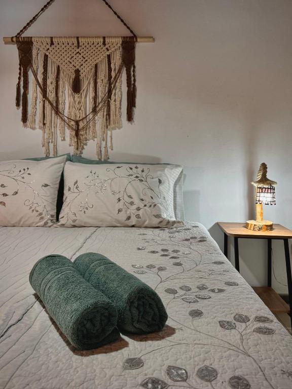 Postel nebo postele na pokoji v ubytování Casa Amaru