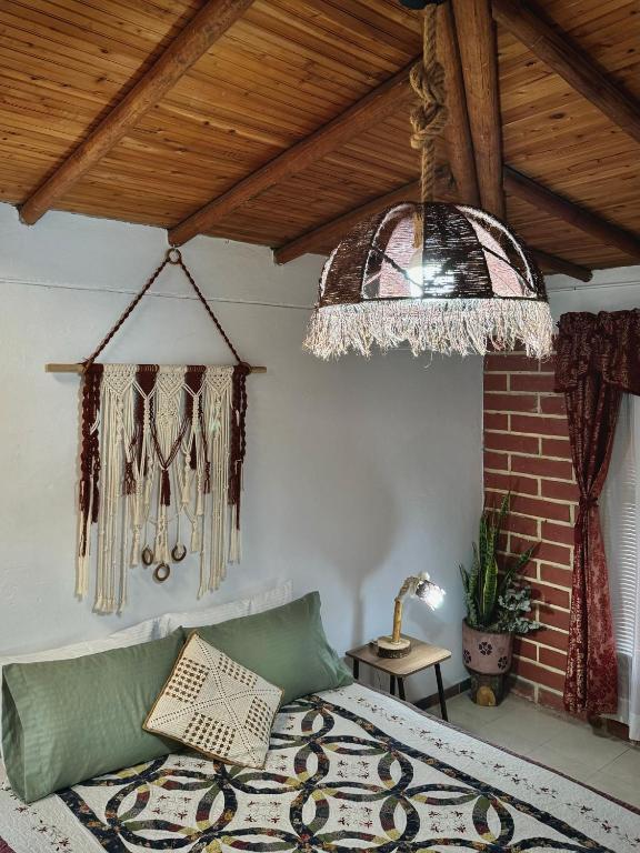 Posezení v ubytování Casa Amaru