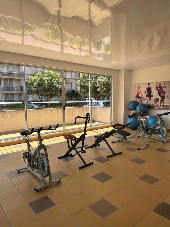 Fitness centrum a/nebo fitness zařízení v ubytování Apartamento de descanso Peñalisa Ricaurte