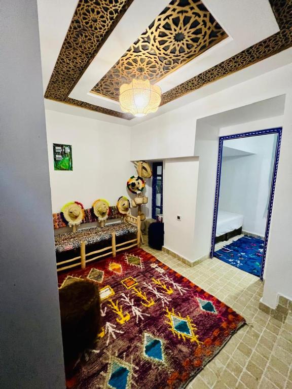 Posezení v ubytování Riad Cascada