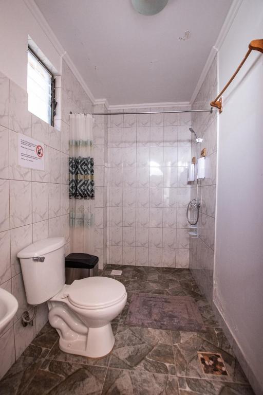 Koupelna v ubytování Hostal Belen