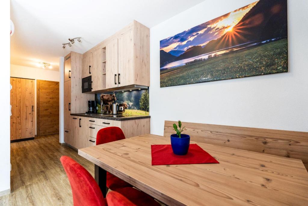 Küche/Küchenzeile in der Unterkunft Haus Mariandl