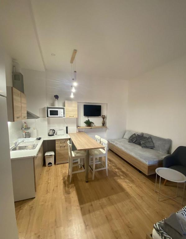 TV a/nebo společenská místnost v ubytování Apartmány Johanka