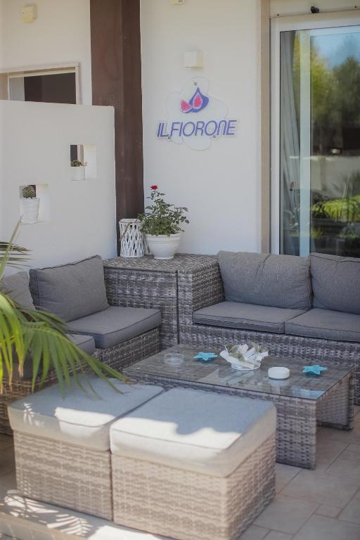 Posezení v ubytování B&B Il FIORONE