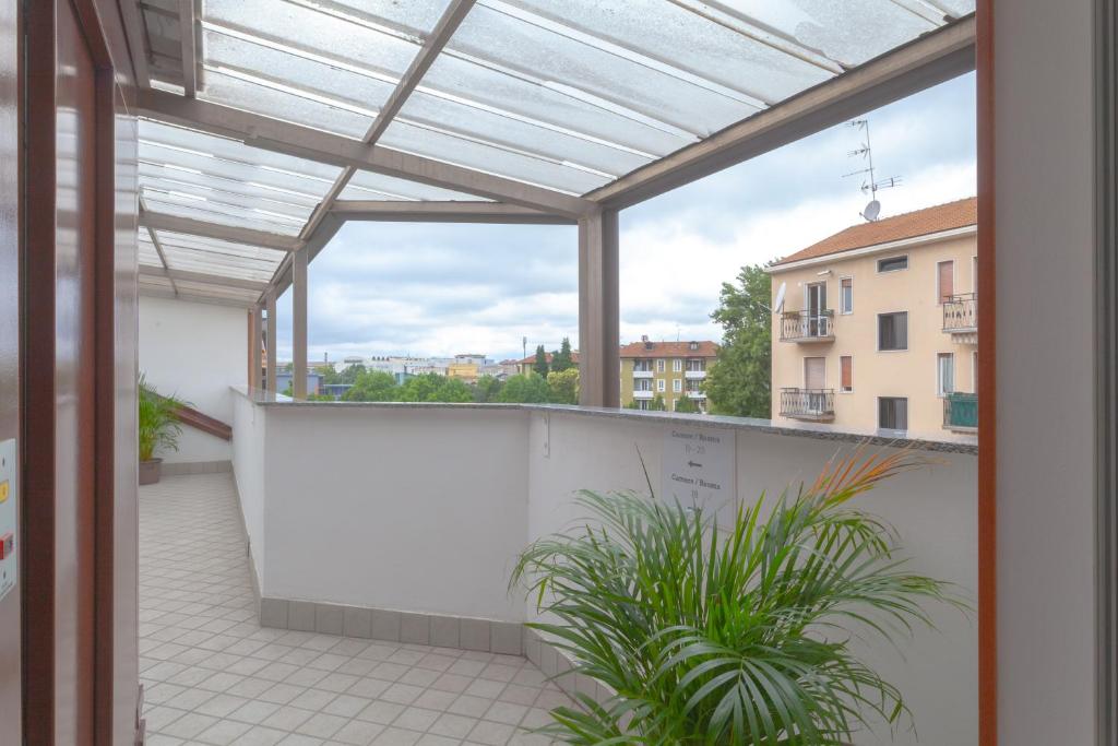 Balkón nebo terasa v ubytování RRRapido Hotel