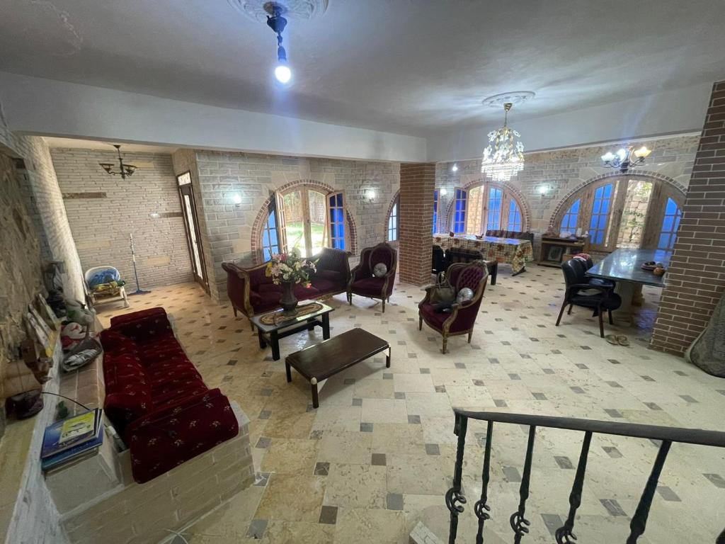 Setusvæði á فيلا عائلات فقط Families only - سيدى كرير Sidi Krir - خارج القرى السياحية Outside tourist villages- حديقة خاصة مستقله ومسبح خاص مشترك Private Garden-Shared Pool