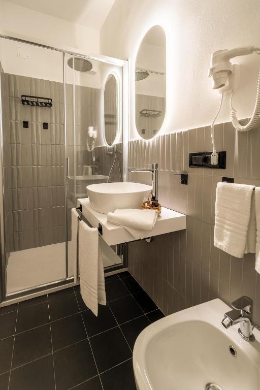 Koupelna v ubytování Archimede Vacanze B&B