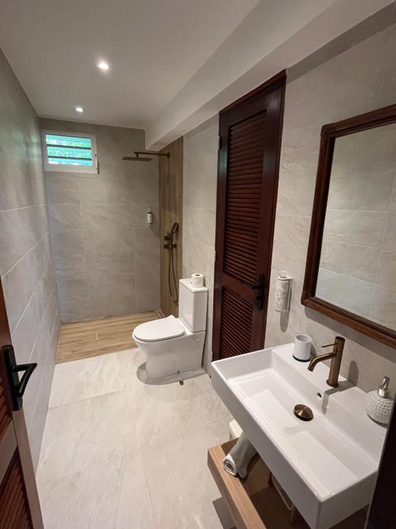 Koupelna v ubytování Residence AU 'TI SUCRIER