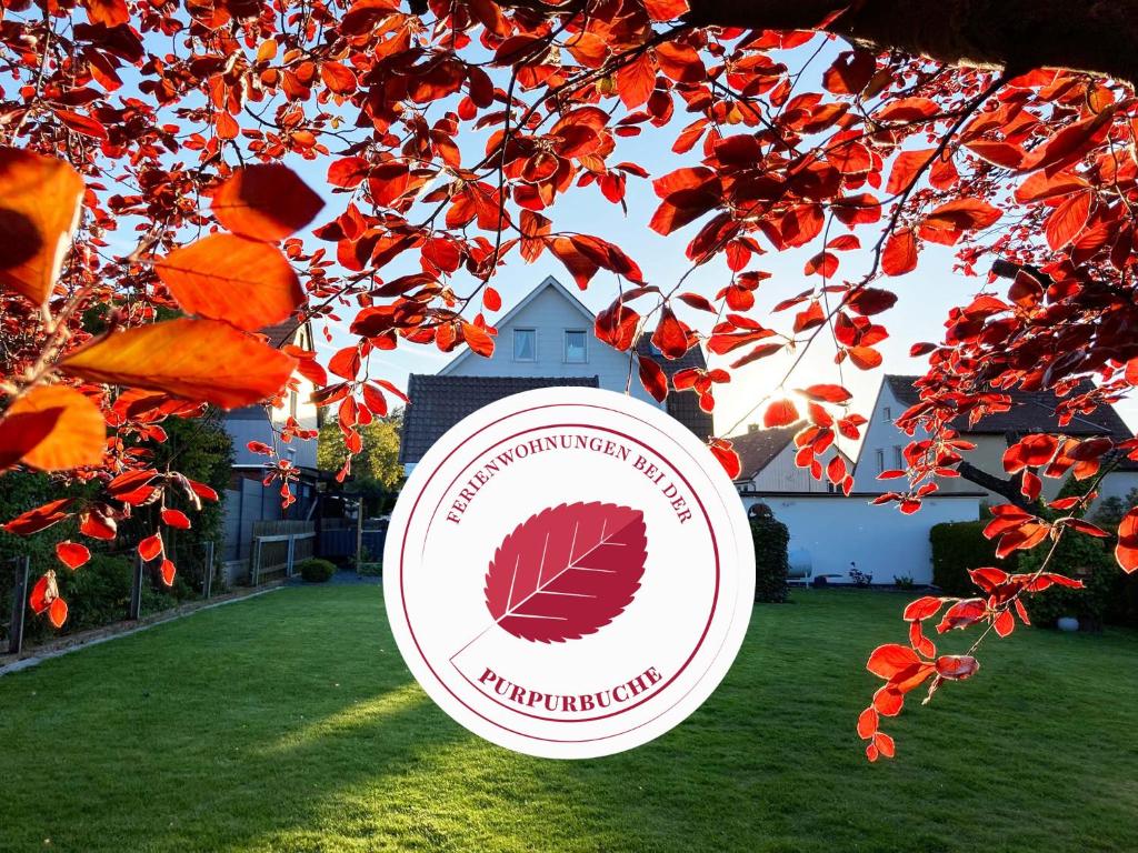 Πιστοποιητικό, βραβείο, πινακίδα ή έγγραφο που προβάλλεται στο Ferienwohnungen bei der Purpurbuche