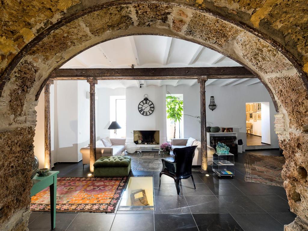 Posezení v ubytování Il Giardino di Ballarò Boutique B&B