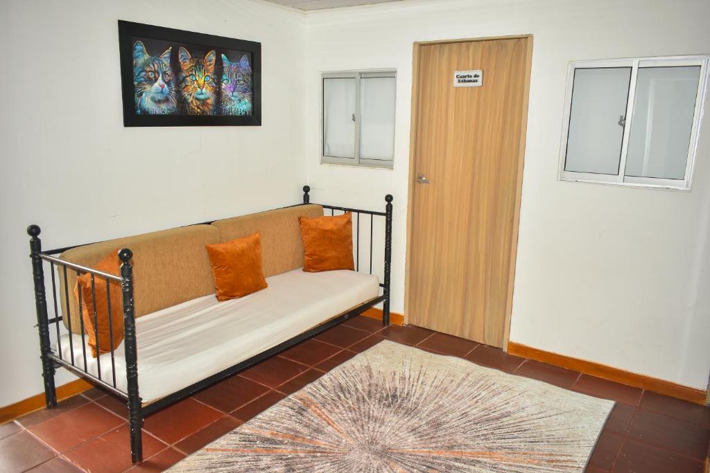 Posezení v ubytování Hotel Flamante Bulevar