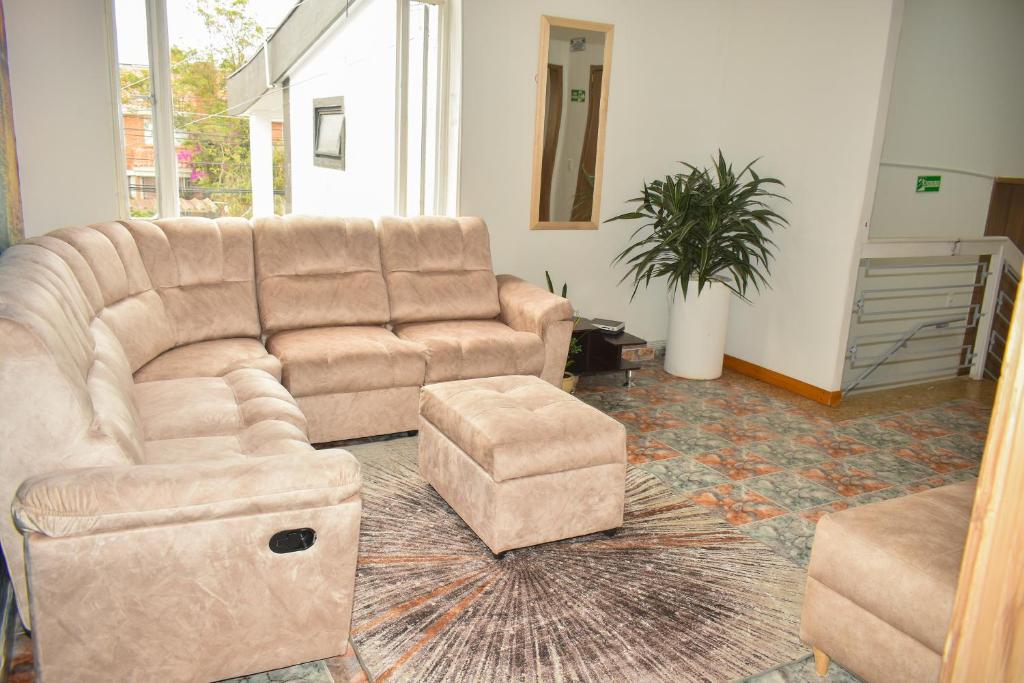Posezení v ubytování Hotel Flamante Bulevar