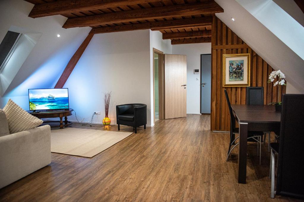 TV a/nebo společenská místnost v ubytování Modern Appartement