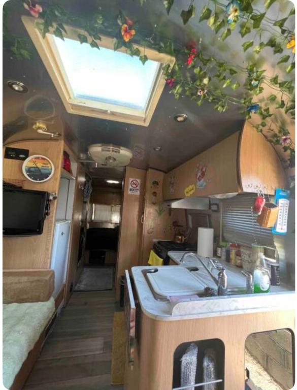 Kuchyň nebo kuchyňský kout v ubytování Airstream Get Away!