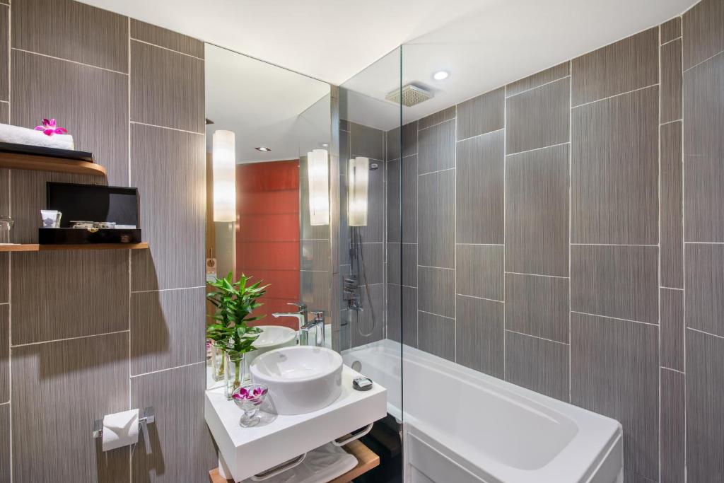 Koupelna v ubytování Mercure Hanoi La Gare Hotel