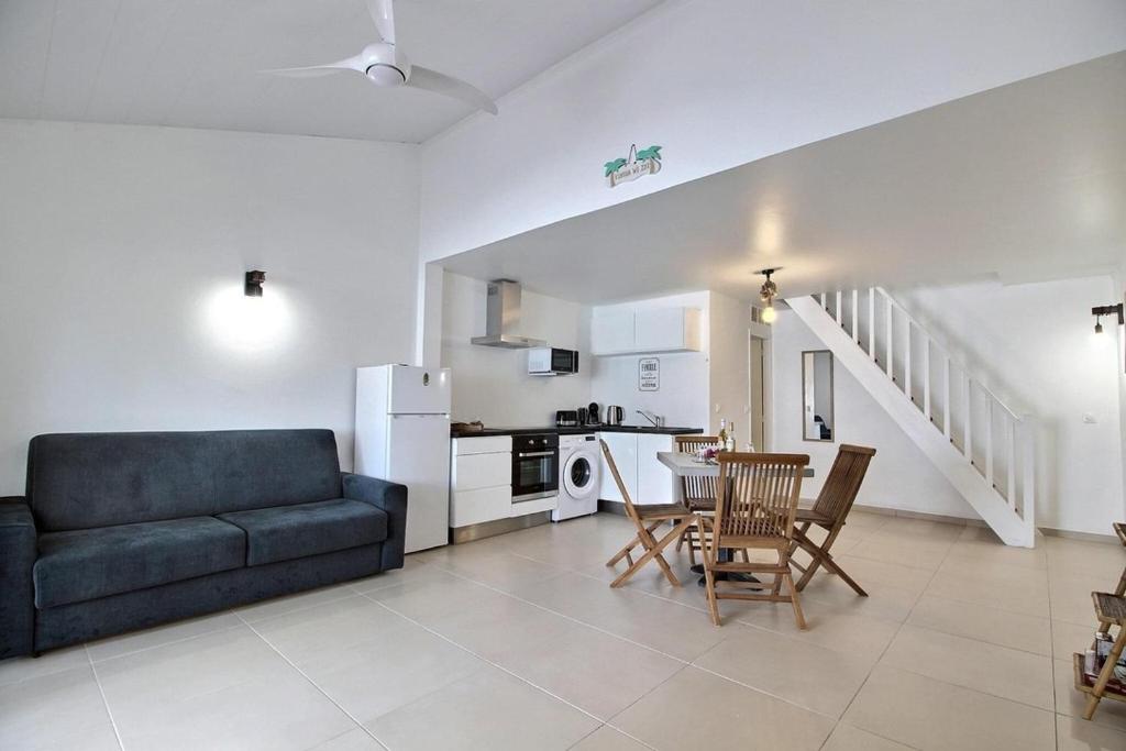 Kuchyň nebo kuchyňský kout v ubytování SUPERBE DUPLEX T2 Saline 3 étoiles