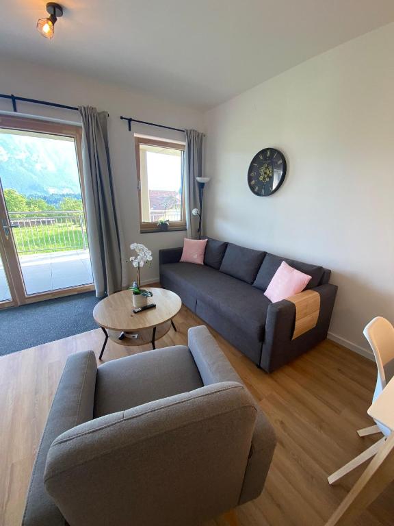 Posezení v ubytování Luxe appartement in Zuid Karinthië