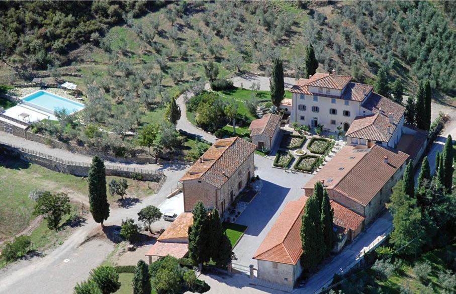 Uma vista aérea de Agriturismo San Leo