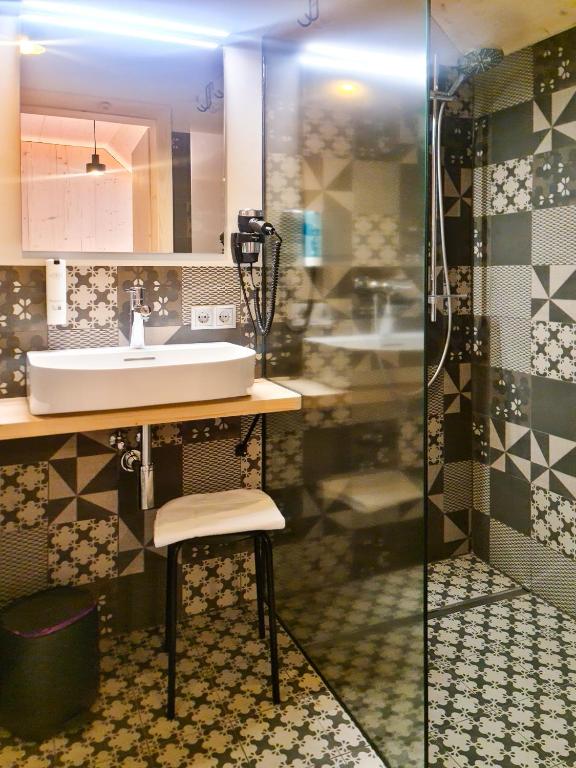 Koupelna v ubytování B&B Hotel Zimmerei mit Frühstück